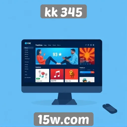 Mudanças na interface do usuário do site kk 345